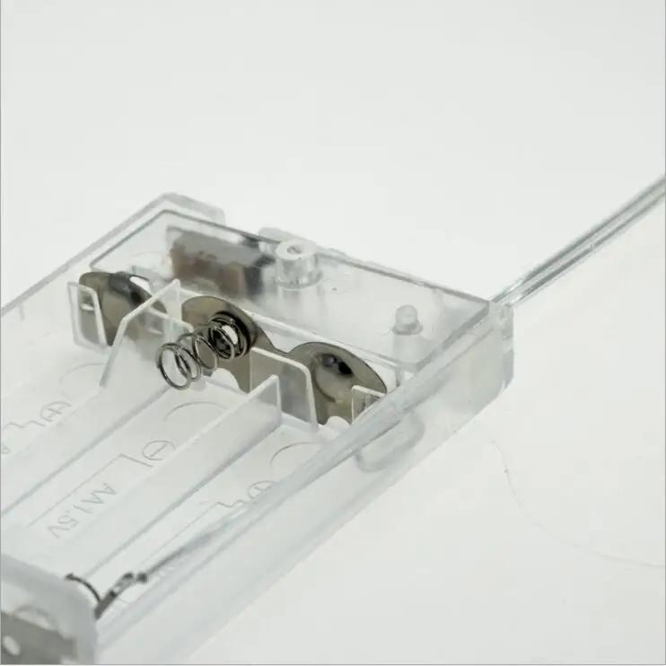 3 * Держатель для батареек AA Коробка для хранения с выключателем и крышкой для батареек AA 4,5 В Стандартный контейнер Черный Белый Прозрачный