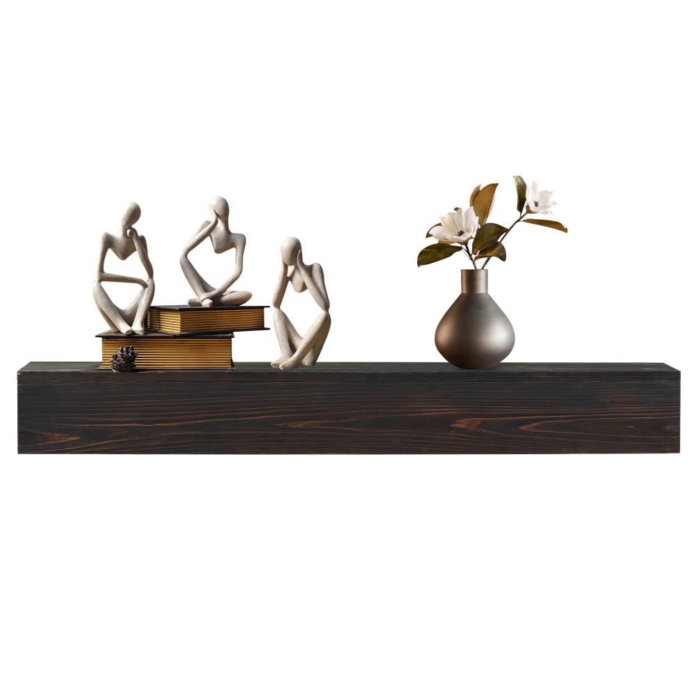 72-дюймовая полка для камина из США, настенная, для надкаминная, деревенская, деревянная, фермерская, плавающая полка для домашнего декора