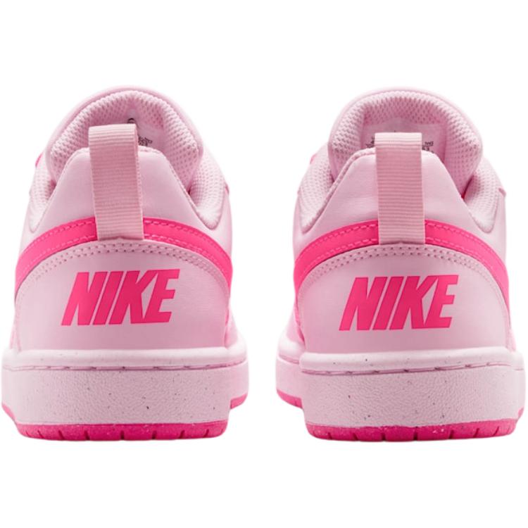 Nike Кроссовки для детей Court Borough Low Recraft GS Pink Foam Белый Гипер-Розовый IQ9213-663
