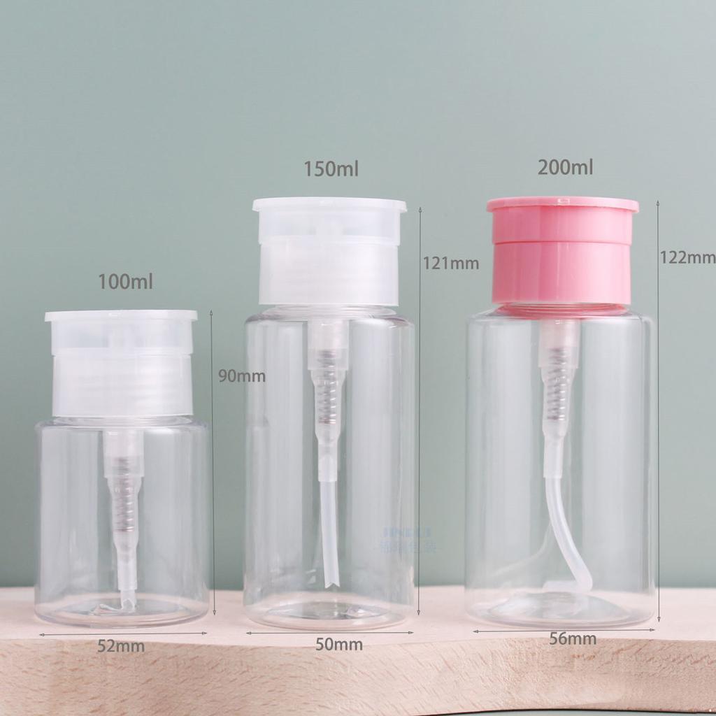 100/120/150/200 мл пустой пресс-насос дистрибьютор косметические флаконы для лака для ногтей средство для снятия макияжа мицеллярный поверхностный тонер