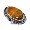 Tiger Eye Handmade 925 Sterling Silver Jewelry Ring Size 9 H2l80