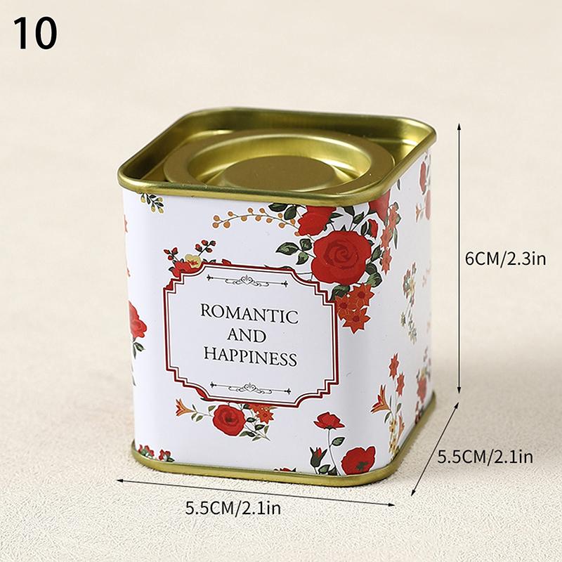 Контейнеры для чайных емкостей, банки для свечей, кофейные конфеты, закуски, маленькие жестяные мини-контейнеры для хранения, герметичные банки, упаковка для чайной посуды