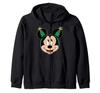 Disney Mickey Mouse Christmas Tree Holiday Headband Zip Hoodie