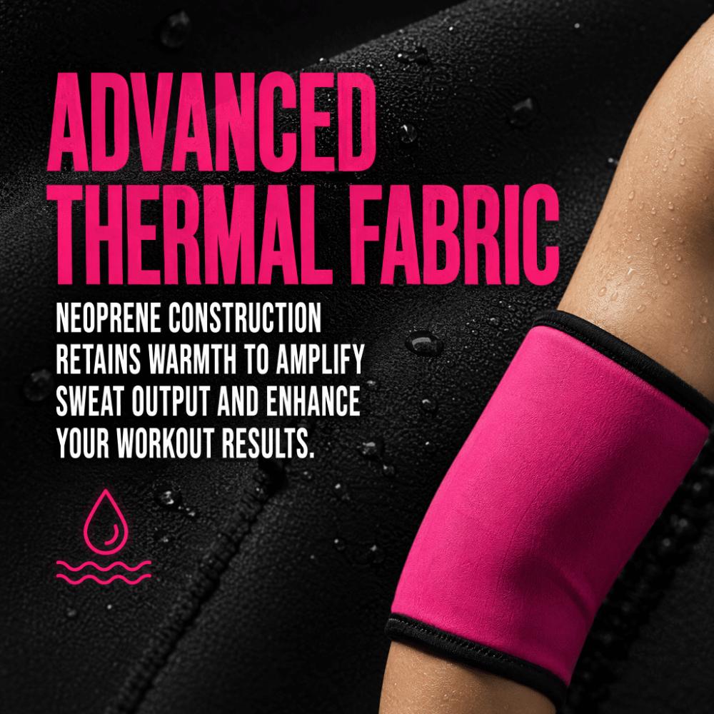 2pcs Sweat Enhancing Arm Trimmer Bands Fat Burning Compression Arm Bands  Fitness Training