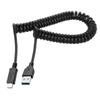 CY UC-080 USB-C Male To USB3.0 A Male Spring Cable