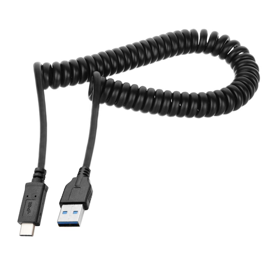 CY UC-080 USB-C Male To USB3.0 A Male Spring Cable