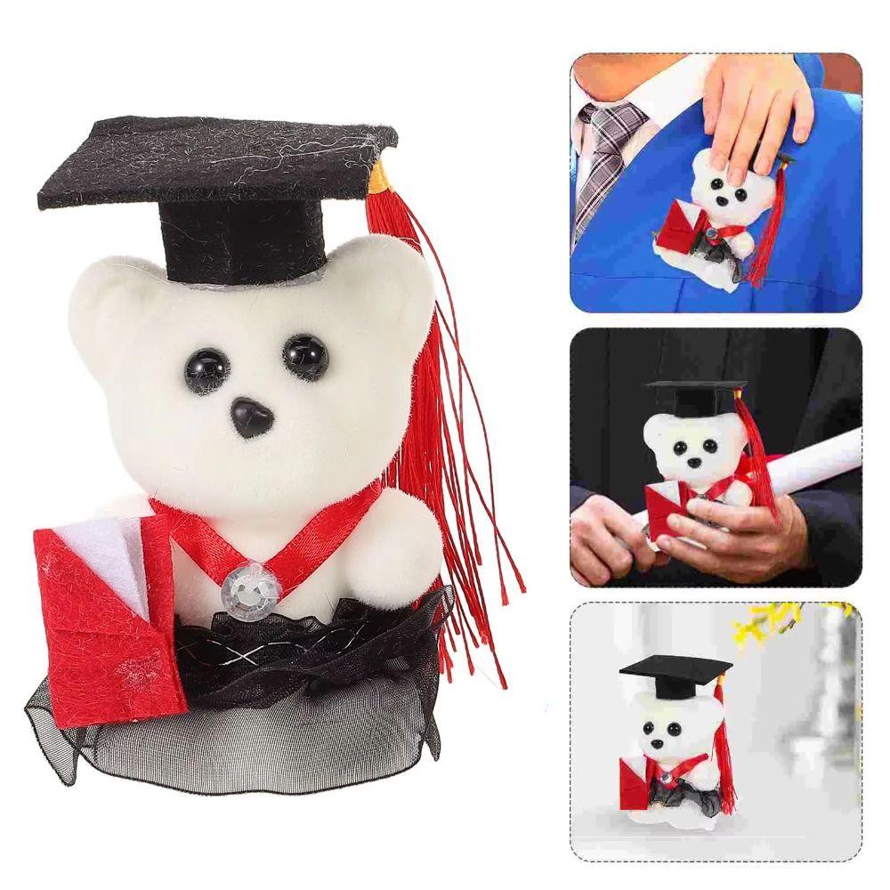 10 Pcs/set Graduation Ceremony Graduation Bear Doll Bouquet Bachelor Bear Plush Toy Student