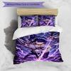 3pcs Genshin Impact Beelzebul1 Design Cover Set - HD Printed Bedding with 1 Cover and 2 Pillowcases - Perfect for Home and Dorm Decor
