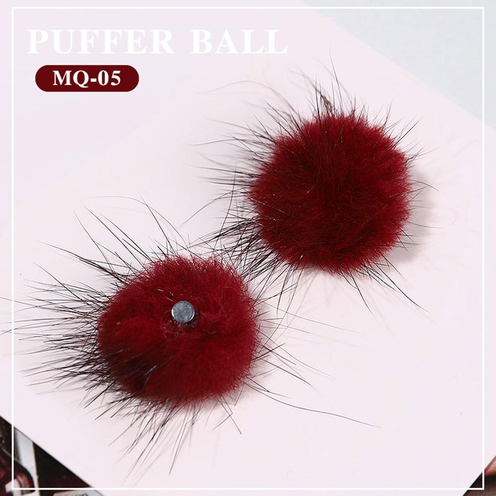 1 шт. Горячий съемный милый 3D съемный помпон для ногтей пушистый плюшевый шарик мягкий помпон