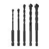10Pcs Multifunctional Hexagonal Drill Bits Ceramic Wall Tile Glass Punching Hole Working Drilling Bits Accessories