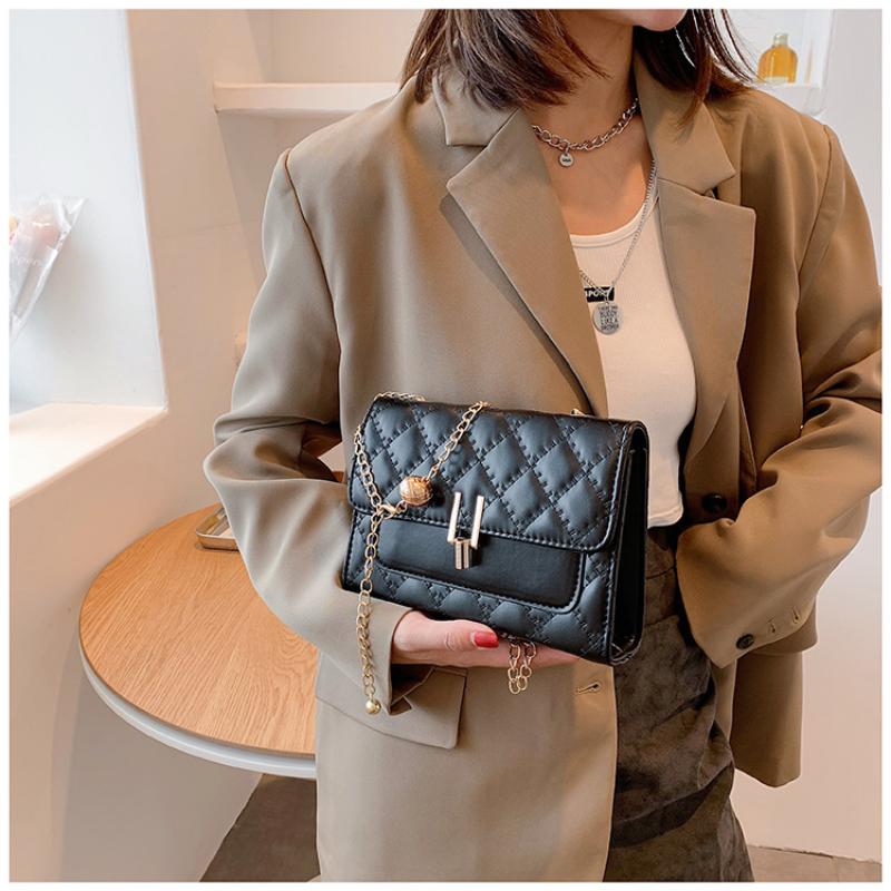 Винтажная сумка-цепочка 2023, модная сумка-мессенджер на одно плечо, простая маленькая квадратная сумка, тренд