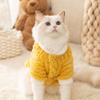 Three-dimensional Bear Cat Clothes, Warm In Autumn and Winter, Comfortable Cotton Lint Kittens and Puppies, and Pet Bipods In Winter
