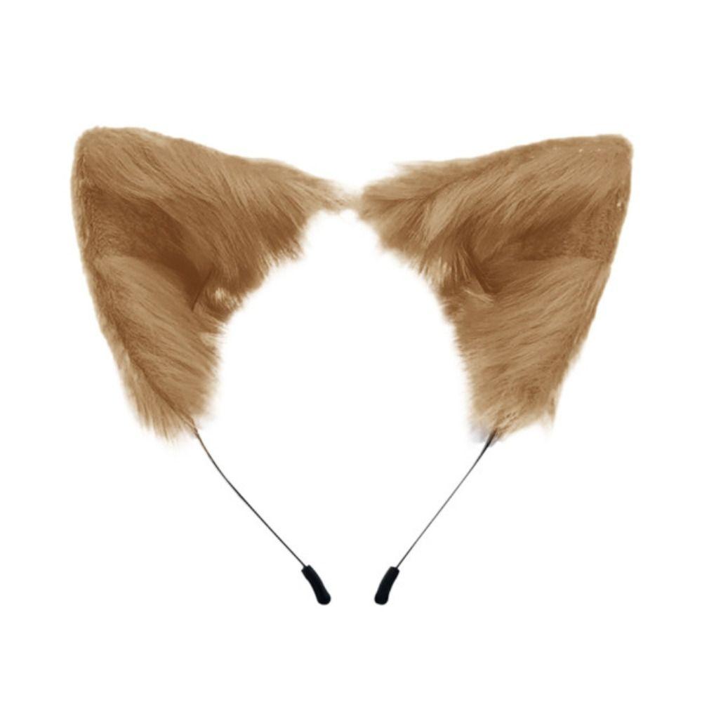 Artificial Plush Fox Cat Ears Cute Cosplay Hair Accessories Hair Band Animal Ears Headwear Party