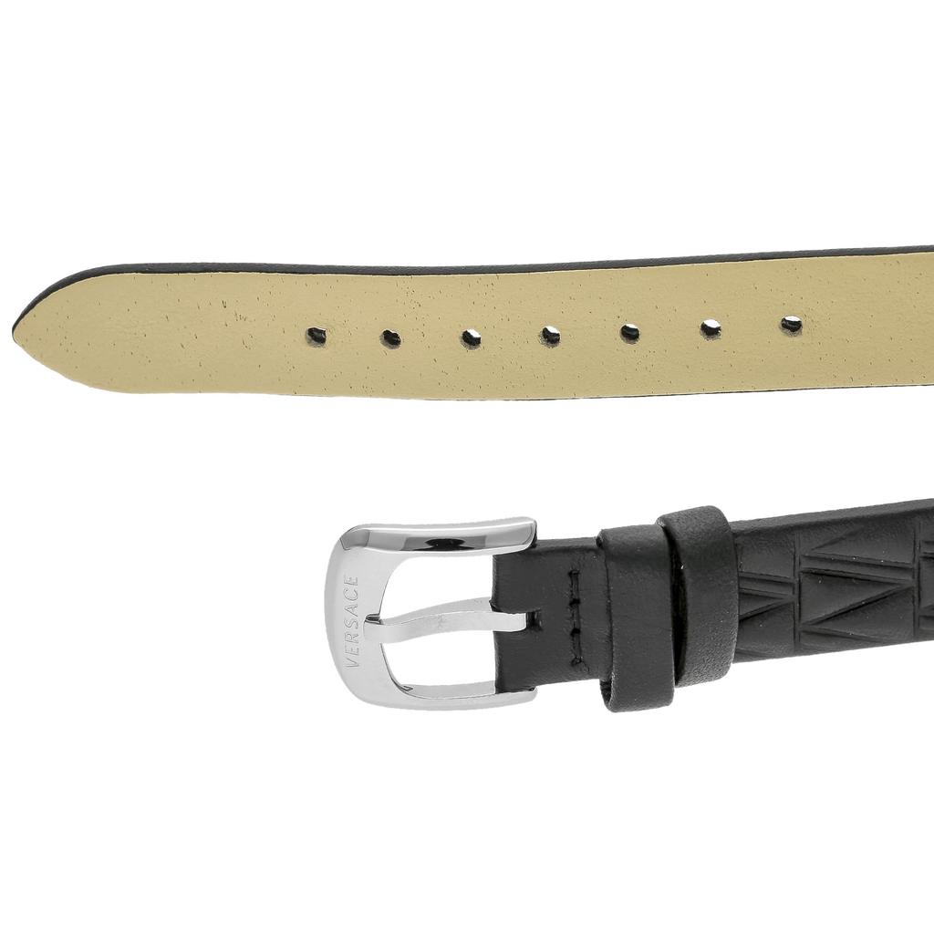 Часы Virtus Mini Dial Нержавеющая сталь Сапфировое стекло Кварцевые 28 мм Швейцарские часы VET300421 Черные [Versace] Белые/Золотые Женские [Товар]