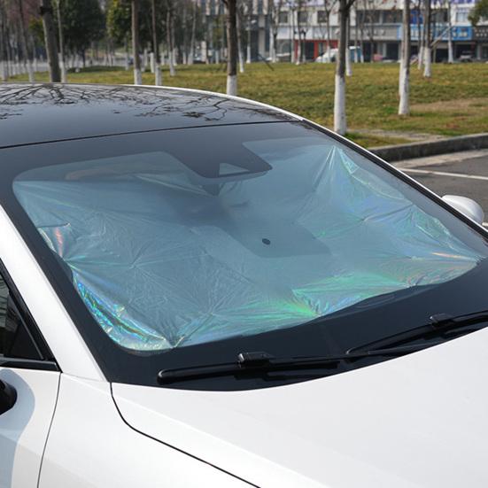Солнцезащитный козырек на лобовое стекло автомобиля, защита от ультрафиолетовых лучей, блокировка тепла, складной универсальный, для внедорожников, грузовиков, автомобильный лобовой козырек, защитный чехол
