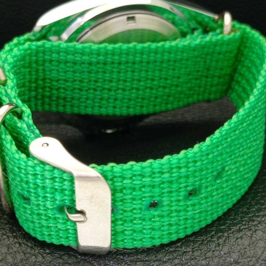 Seiko 5 JAPAN MENS AUTOMATIC 6309A REFURBISHED GREEN DIAL WATCH a426513-2