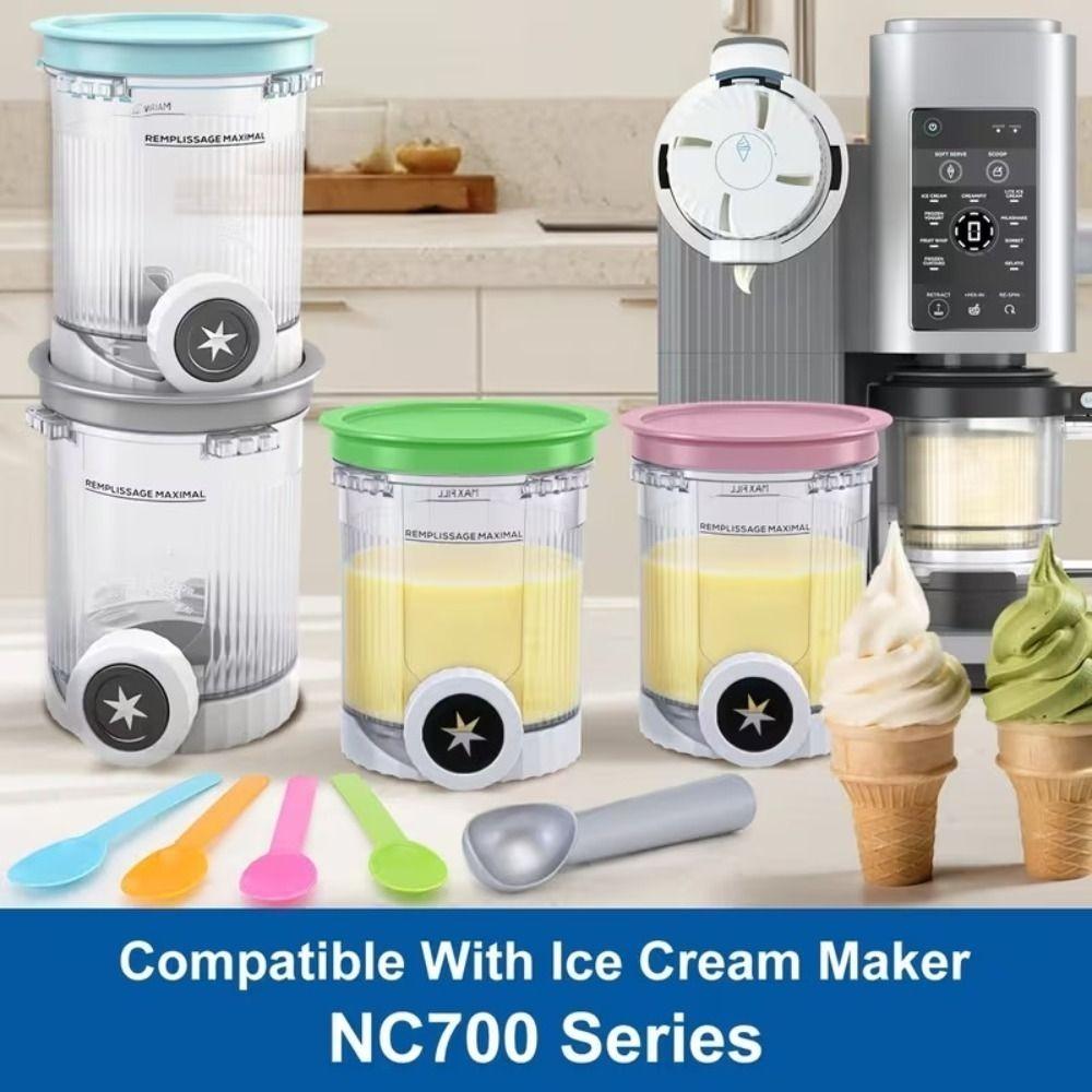 2PCS/4PCS Replacement Ice Cream Cup Creamer Ice Cream Maker Machine Accessories