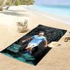 Haaland Dream Print Beach Towel, Large Soft Quick Dry Towel for Beach Camping Swimming