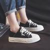Женские парусиновые кроссовки, грязная обувь, новые студенческие парусиновые туфли на толстом растворяющемся каблуке, белые туфли на шнуровке, спортивная обувь для женщин