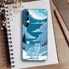 Чехол для телефона 'Звездная ночь' причудливый пейзаж для Samsung Galaxy A73,21,22,32,71,53,52,51,80,5G Мягкий черный чехол