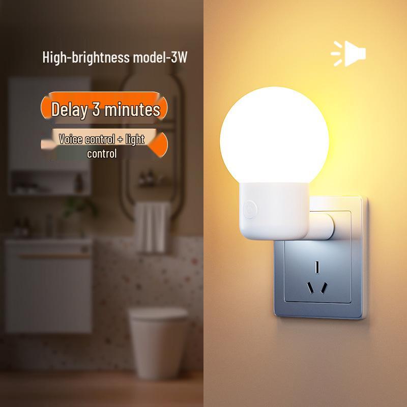 Voice-Activated Night Light for Elderly: Automatic Sound & Light Control for Bathroom, Hallway, and Toilet