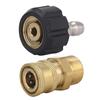 2Pcs Pressure Washer Adapter Kit M22 14mm / 15mm Female Swivel To Quick Connect 3/8'' or 1/4" Release Set Nozzle