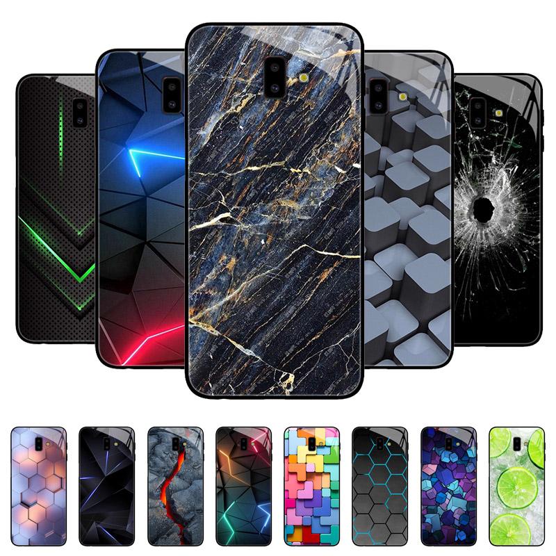 Для Samsung J6 J6+ 2018 Чехол Защитный Чехол из Закаленного Стекла Жесткий Ударопрочный Чехол Бампер Для Samsung J4 Plus j7 2017 Защитный Чехол