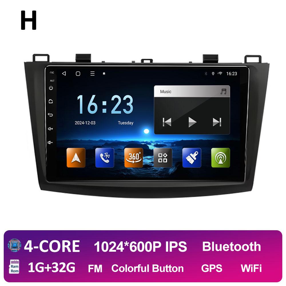 Мультимедийный проигрыватель для Mazda 3 2009 2010 2011 2012 2013 Android Auto Вентилятор охлаждения DSP Стерео Беспроводной Carplay QLED IPS Экран WIFI