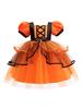 European & American Princess Halloween Party Gown: Girls' Stage Performance Dress