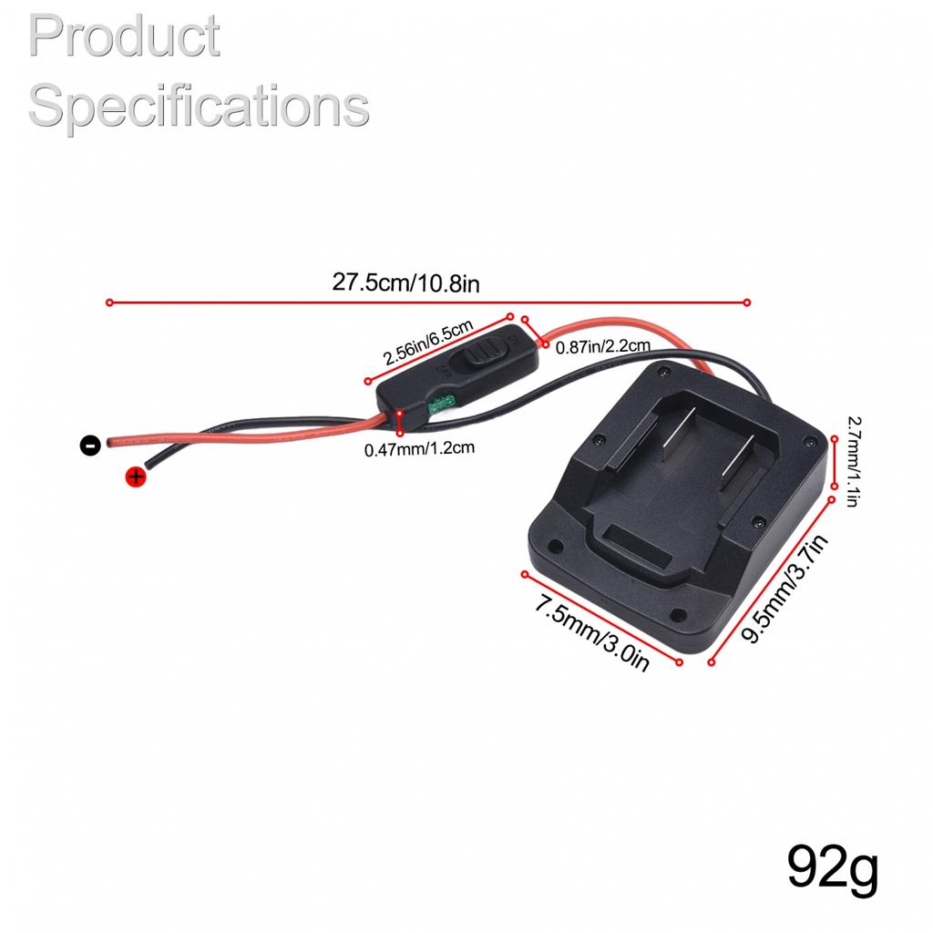 Адаптер для литий-ионного аккумулятора Parkside X 20V, разъем питания, простая установка