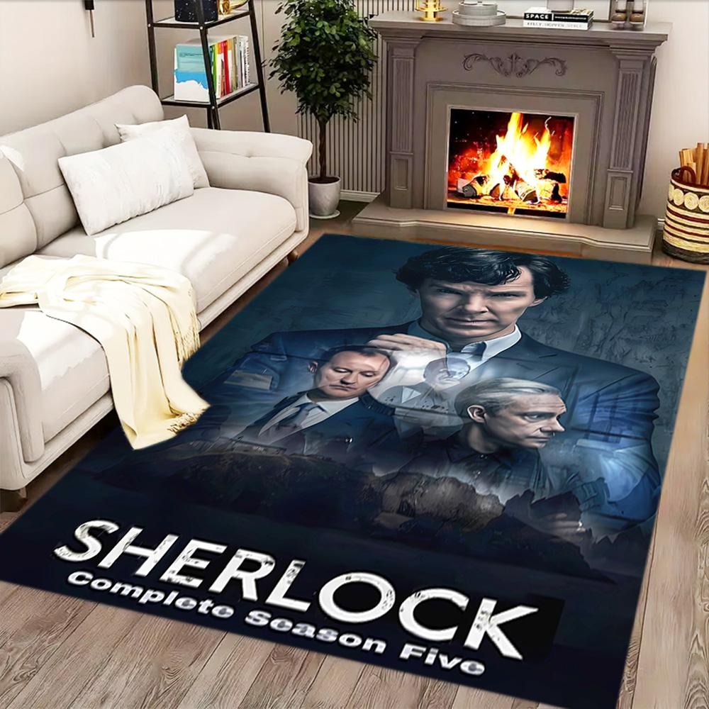 Современный детективный сериал Шерлок ковер для гостиных, спален, домашнего декора и в качестве подарков.
