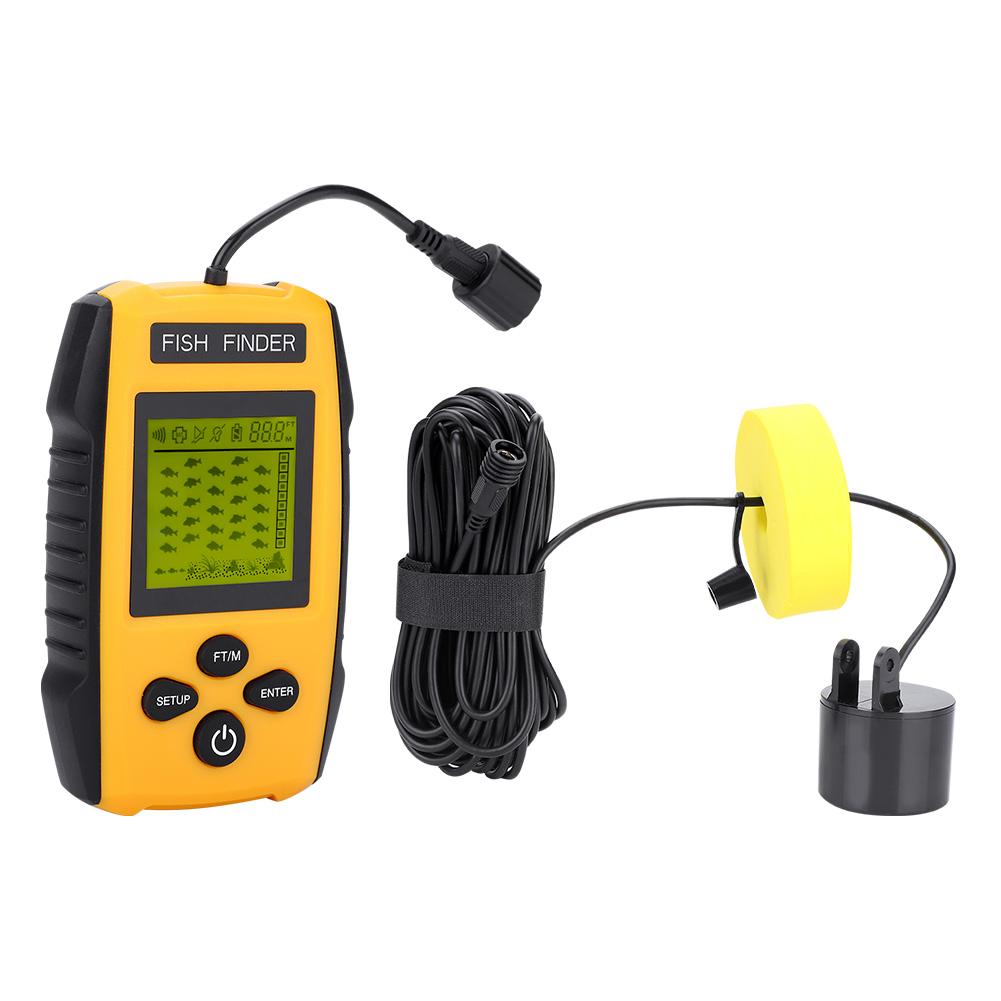 100M Portable LCD Fish Finder with Sonar Sensor Fishing Accessory TL88E