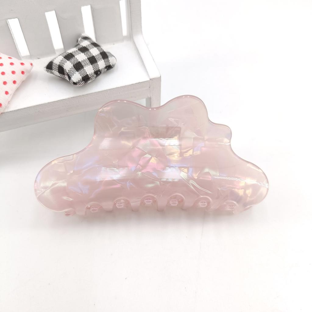 Fantasy Color Mermaid Color Cloud Shape Hair Clip Grab Clip Imitation Acetate Hair Clip Shark Claw Hair Accessories for Women