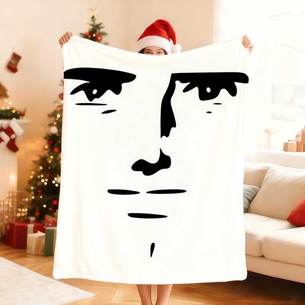 Meme Face Sigma Case boy Funny Blanket Soft Throw Blanket for Home Bedroom Bed Sofa Picnic Travel Office Rest Cover Blanket Gift