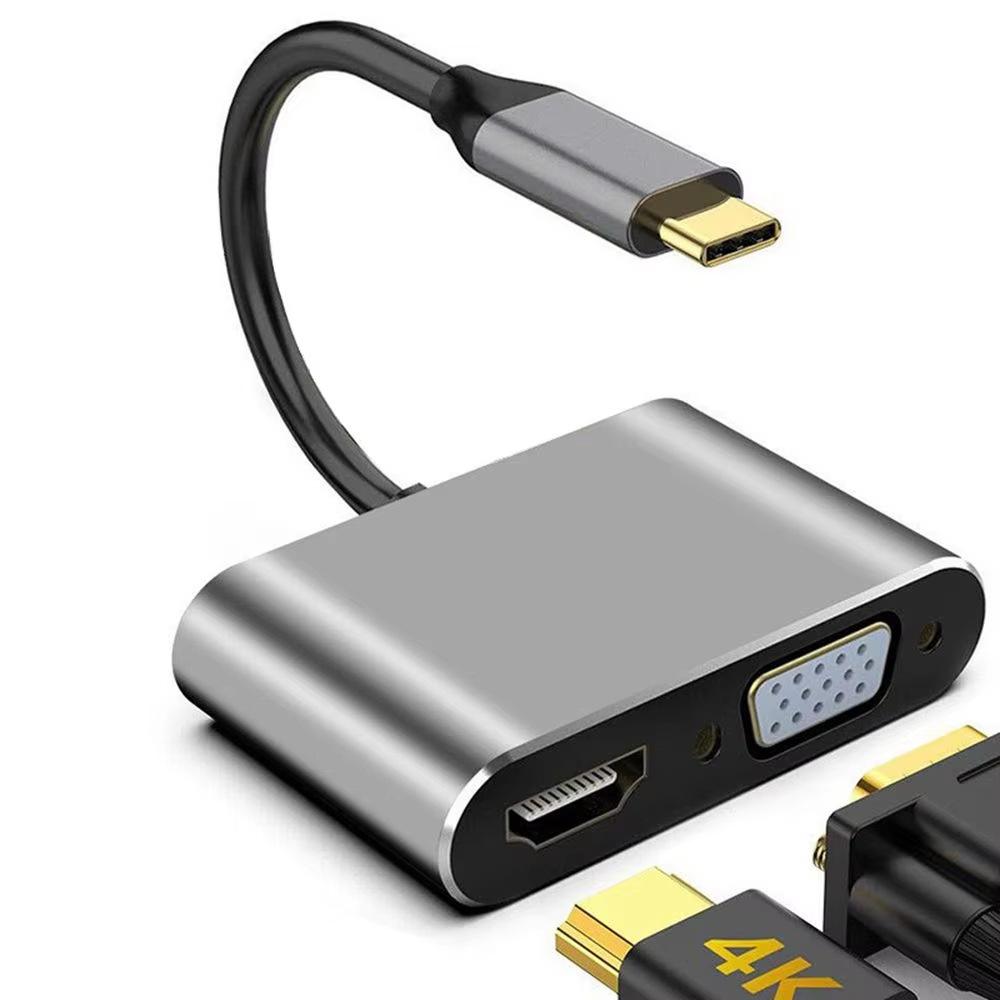 Многопортовая док-станция Type-C: Расширение USB, HDMI и VGA для планшетов и консолей
