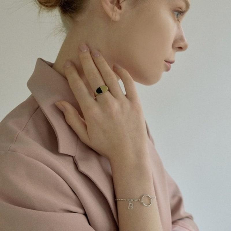 Beroe [Серебро925] Браслет с начальной буквой Oring