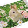 5D Алмазная картина Полный круглый дрель Животное Алмазная вышивка Продажа Кролик Вышивка крестом