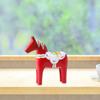 Dala Horse Figurine, Swedish Statue, Crafts, Classic Wooden Ornament for