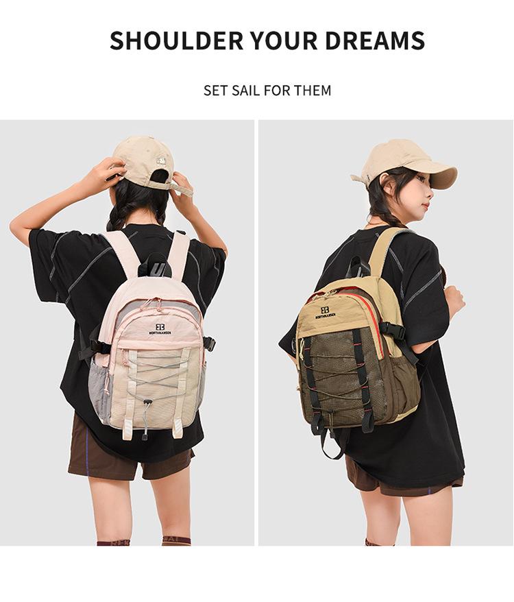 Мужской рюкзак большой вместимости для альпинизма и путешествий - Легкий, Модный, Повседневный студенческий рюкзак для книг