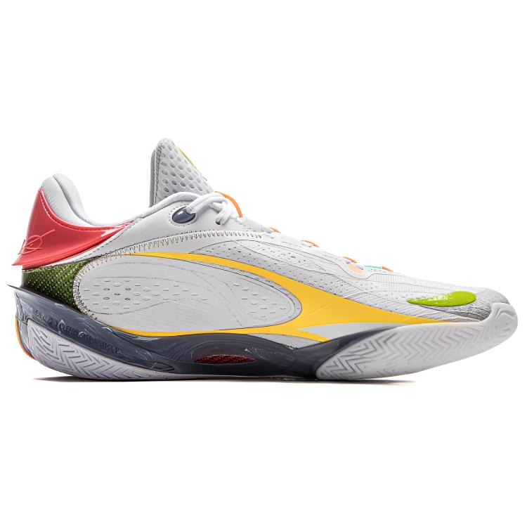Li Ning Wade 808 5 ULTRA Амортизация, Износостойкие Низкие Баскетбольные Кроссовки Мужские Белые ABAV015-6