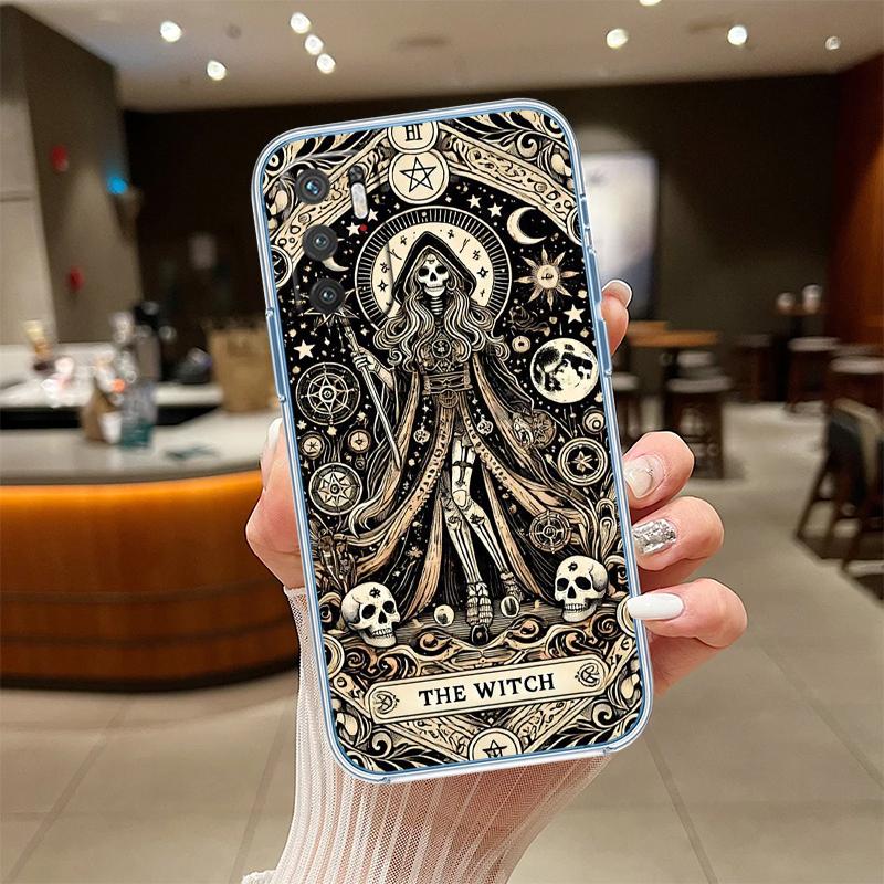 NH48 Witch Divination Tarot Moon Case for Motorola G10 G20 G30 G31 G32 G34 G35 G41 G42 G50 G51 G52 G55 G60 G60S G62 G71 G72 G75