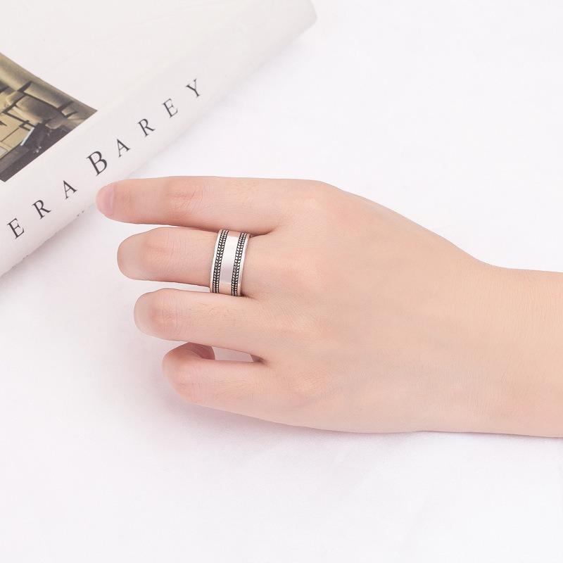 1 шт. Европейское и американское гладкое кольцо, ретро этническое кольцо, ретро винтажное антикварное кольцо