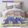 Broli Pattern Bedding,Quilt Set Quilt Cover Pillowcase Home Birthday Gift (1 * duvet cover + 2 * pillowcase, without core)