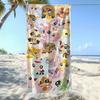 Полотенце для пляжа Littlest Pet Shop, пляжное полотенце с рождественским принтом, разноцветный узор, подходит для пляжа и бассейна, Изысканное
