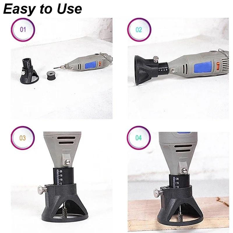 Инструмент для резьбы по дереву Роторный фрезер Фреза Направляющая насадка Набор спиральных сверл Специальный фиксатор Деревообрабатывающий инструмент