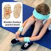 Доска для практики завязывания шнурков Деревянные плоские кроссовки Дошкольное развивающее устройство для шнуровки обуви для детей Раннее развитие Шнуровка обуви