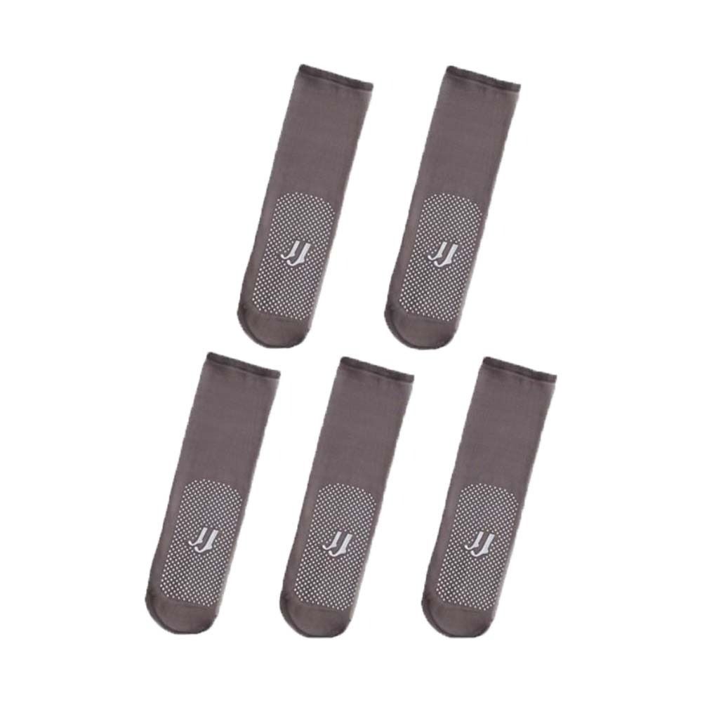5Pairs Transparent Non-slip Crystal Silk Socks Ultra-thin Women Invisible Socks Elastic   Spring