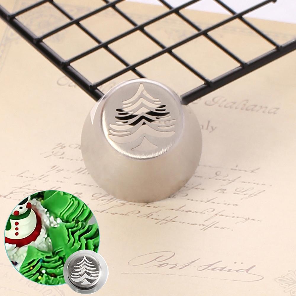 Russian Tulip Icing Piping Nozzles Christmas Stainless Steel Icecream Bakery Tips Pastry Bag Cupcake Cake Decorating Tools Molds