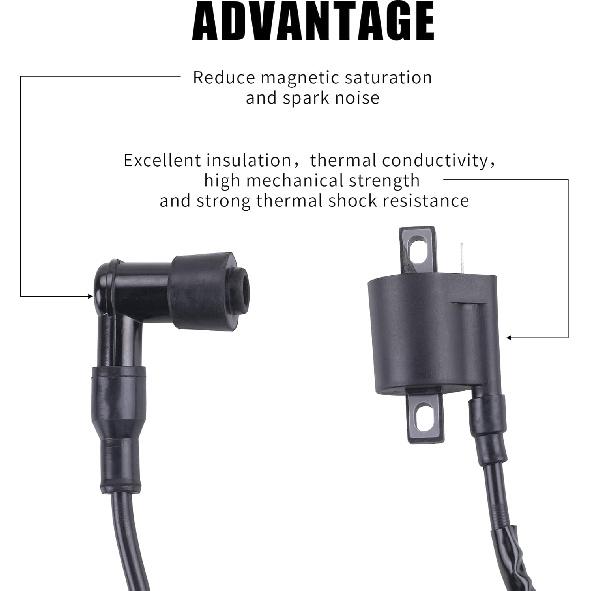 Ignition Coil Compatible With Yamaha PW 50 PW50 1981-2009 PW 80 PW80 1981-2009