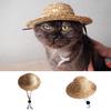 Соломенная шляпка для кошек